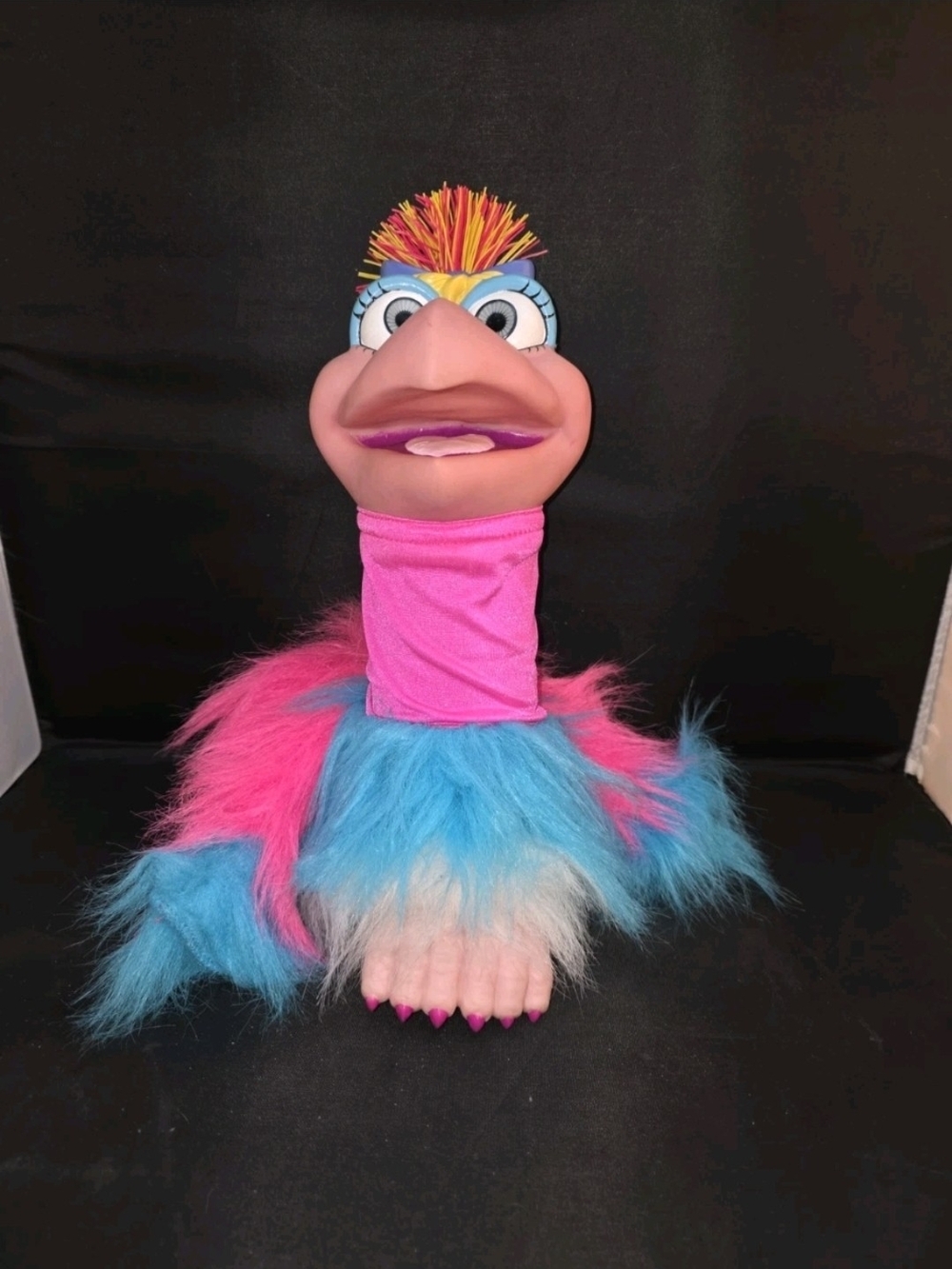 RARE 1991 Axtell Expressions 'The Burds' Tina Talkatoo Puppet 14” Vintage Toys